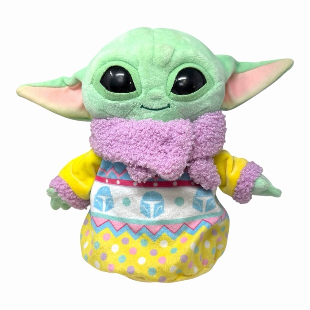 Star Wars Mandalorian Grogu Baby Yoda Easter Sweater 9" Plush 2021 Mattel